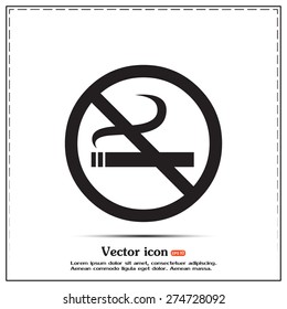  Vector illustration of the restricted area sign no smoking 