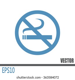  Vector illustration of the restricted area sign no smoking 