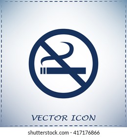  Vector illustration of the restricted area sign no smoking 