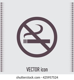  Vector illustration of the restricted area sign no smoking 