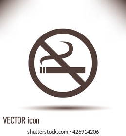  Vector illustration of the restricted area sign no smoking 