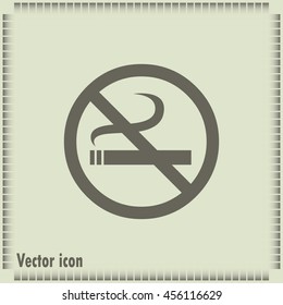  Vector illustration of the restricted area sign no smoking 