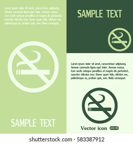  Vector illustration of the restricted area sign no smoking 
