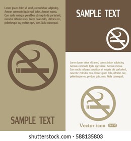  Vector illustration of the restricted area sign no smoking 