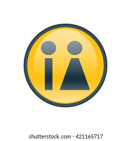 Vector illustration of restroom icon