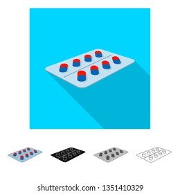 Vector illustration of retail and healthcare symbol. Collection of retail and wellness stock vector illustration.