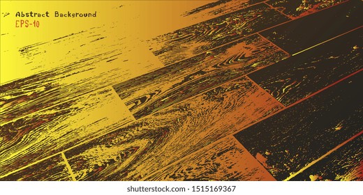 Vector illustration. Retro background. Abstract background. Abstractionism. Designer decorative cover. Abstract graphics. Background with grunge texture. Design background
