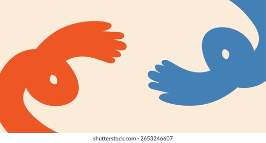 Ilustração vetorial. Fundo retrô, banner, cartão postal. fundo. Resumo.