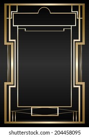 vector illustration of a retro background style Gatsby