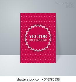 Vector illustration of a retro banner. Cover invitations. Vector brochure