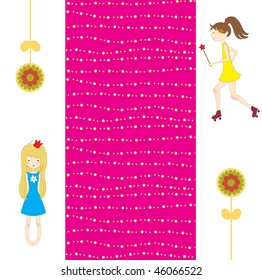 Vector Illustration of retro design greeting card