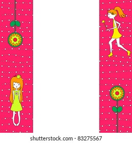 Vector Illustration of retro design greeting card