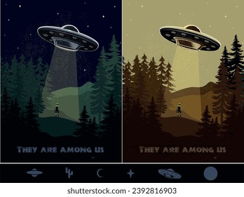 Vector illustration of Retro futurism in EPS10 version format