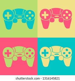 Vector Illustration of Retro Game Controller for E-sports. A Cute Graphic Design Pattern for Template, Shirt, Layout, Products, Background and More. 