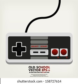 Vector Illustration Of Retro Game Controller