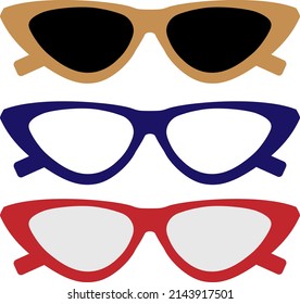 Vector illustration of retro glasses
