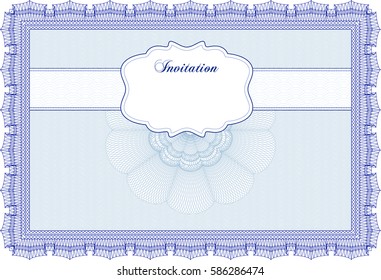 ilustración vectorial del icono de invitación retro en violeta.
