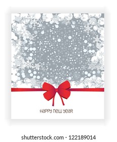  Vector illustration for retro new year card.