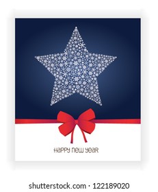  Vector illustration for retro new year card.