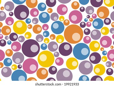 Vector illustration of retro  pattern  background  made up of many circle shapes.
