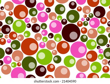 Vector illustration of retro  pattern  background  made up of many circle shapes.