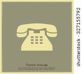 Vector illustration of retro phone