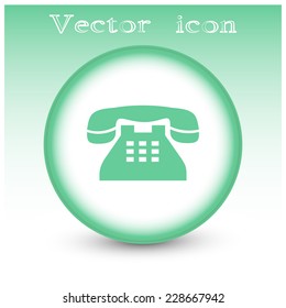 Vector illustration of retro phone