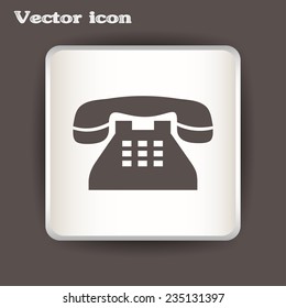 Vector illustration of retro phone