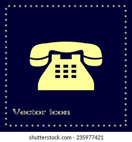 Vector illustration of retro phone
