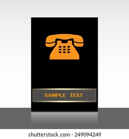 Vector illustration of retro phone