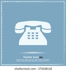 Vector illustration of retro phone