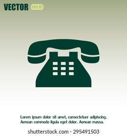 Vector illustration of retro phone