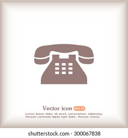 Vector illustration of retro phone