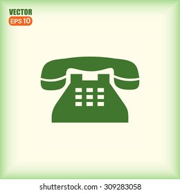 Vector illustration of retro phone