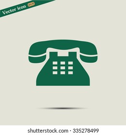 Vector illustration of retro phone