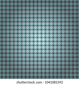 Vector illustration. Retro seamless wallpaper pattern. Vintage gray, blue and black backgrounds with geometric and simple floral elements.