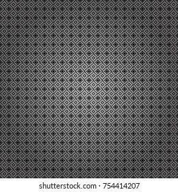 Vector illustration. Retro seamless wallpaper pattern. Vintage white, gray and black backgrounds with geometric and simple floral elements.