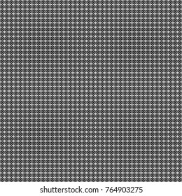 Vector illustration. Retro seamless wallpaper pattern. Vintage gray, black and white backgrounds with geometric and simple floral elements.