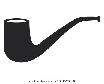 Vector illustration of a Retro Smoking Pipe