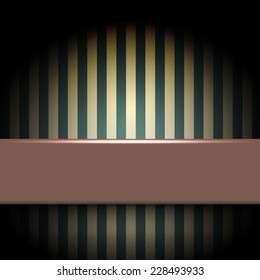 vector illustration of retro striped  illuminated background with place for text