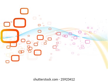 Vector illustration of retro style Abstract background