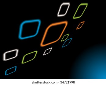 Vector illustration of retro style Abstract background