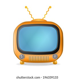 vector illustration of retro TV