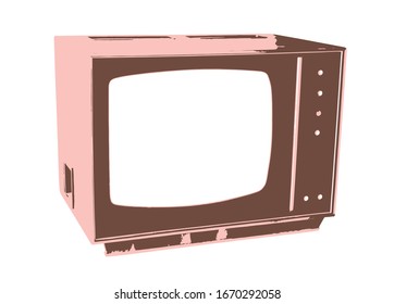 ilustración vectorial del estilo antiguo retro tv