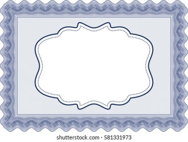 Vector illustration of Retro vintage invitation in blue
