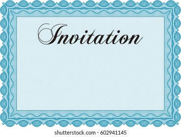Vector illustration of Retro vintage invitation template. 
