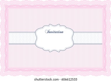 Vector Illustration of Retro vintage invitation. Complex background. Good design. Customizable, Easy to edit and change colors.
