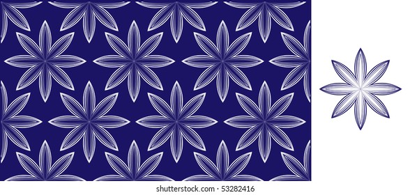 Vector illustration. Retro wallpaper