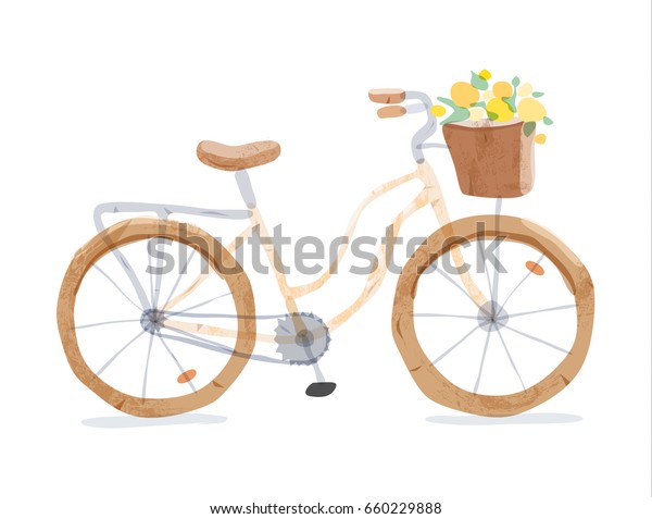 yellow vintage bike