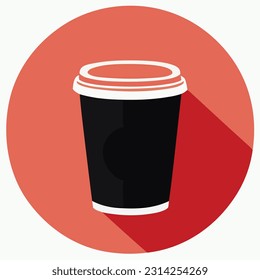 Ilustración vectorial de la Copa Coffee Reutilizable